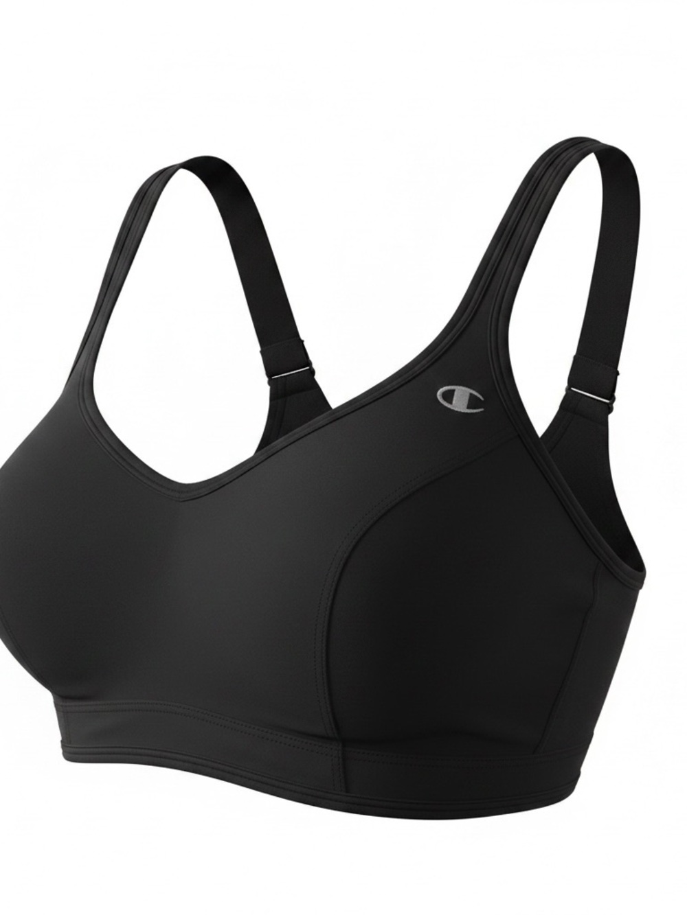 Champion Spot Comfort High Impact Sports Bra Black Wireless Support
